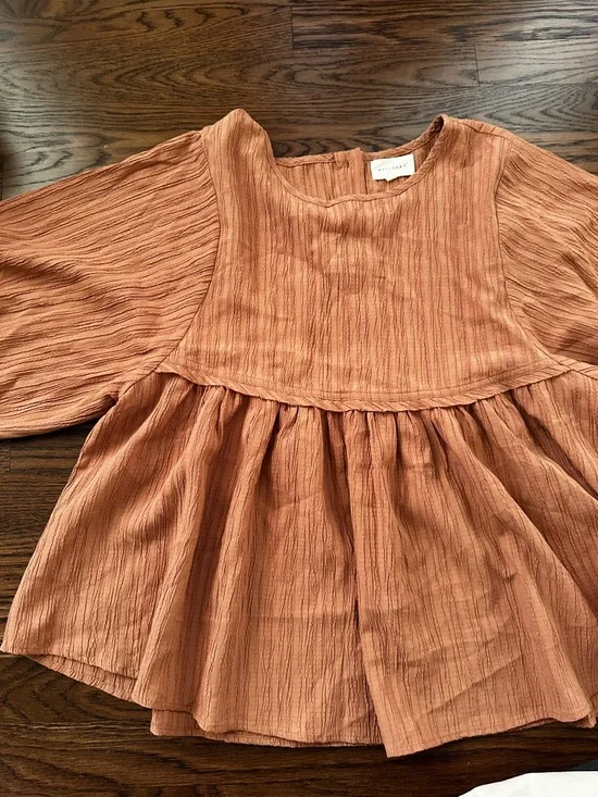 Melloday Peplum Boho blouse Top - Picture 1 of 14